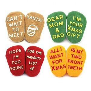 Colorful Holiday Baby Socks Set